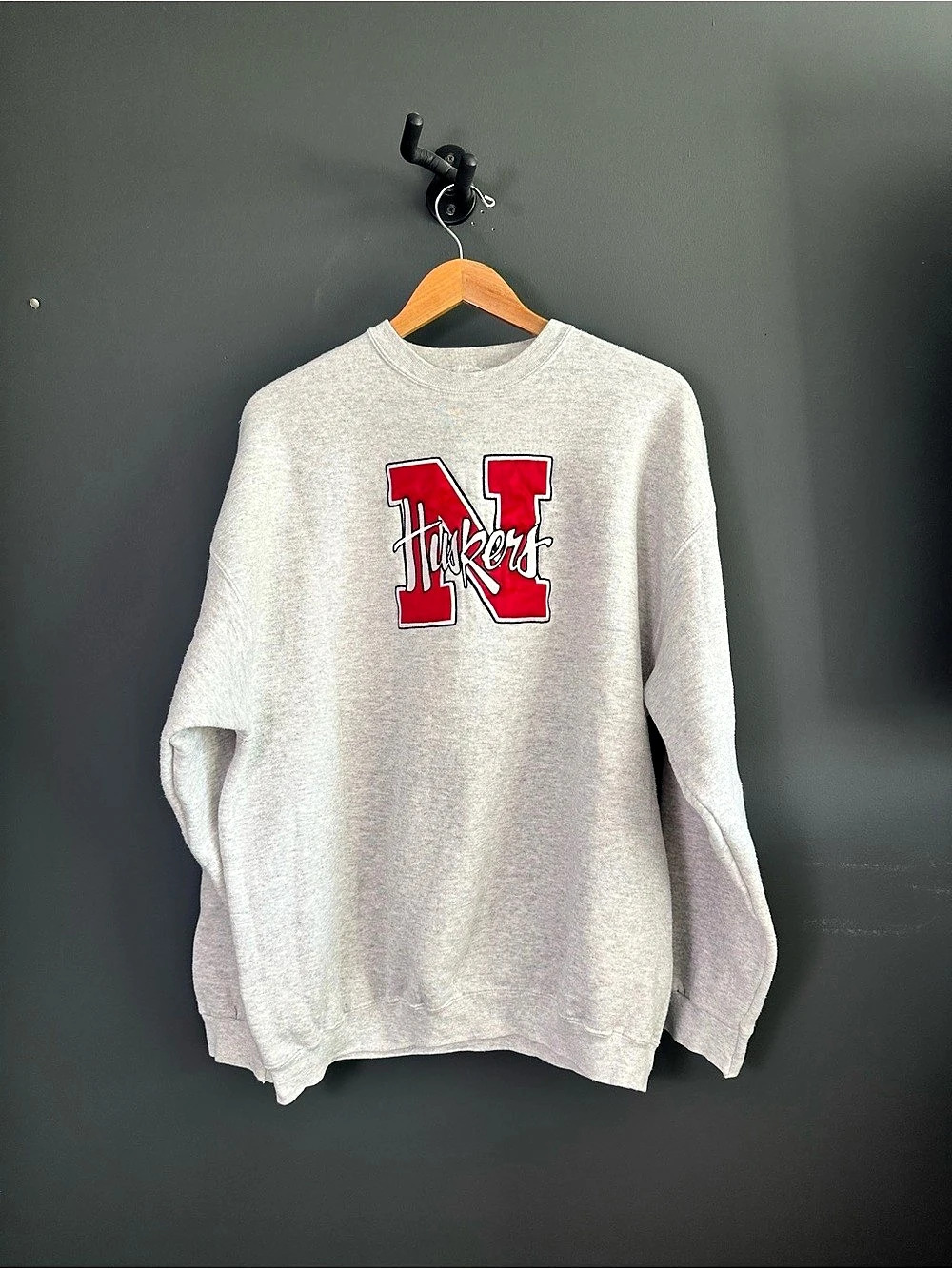 Tultex Vintage Tultex Superweight Nebraska Huskers Embroidered Sweatshirt